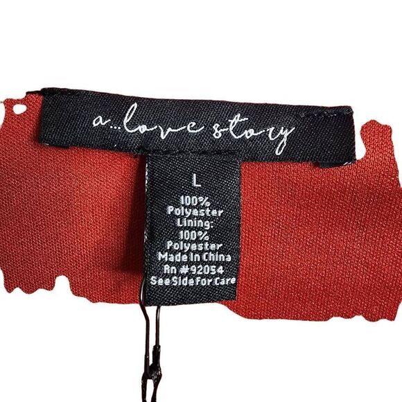 A Love Story Pomono Sunburst Puff Sleeve NWT Top Size Large - Picture 2 of 8